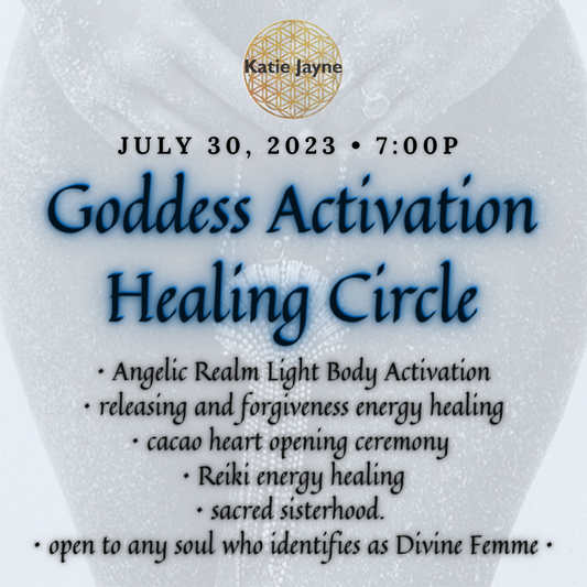 Goddess Activation Circle • Releasing with the Aquarian Full Moon & Angelic Realm Healing